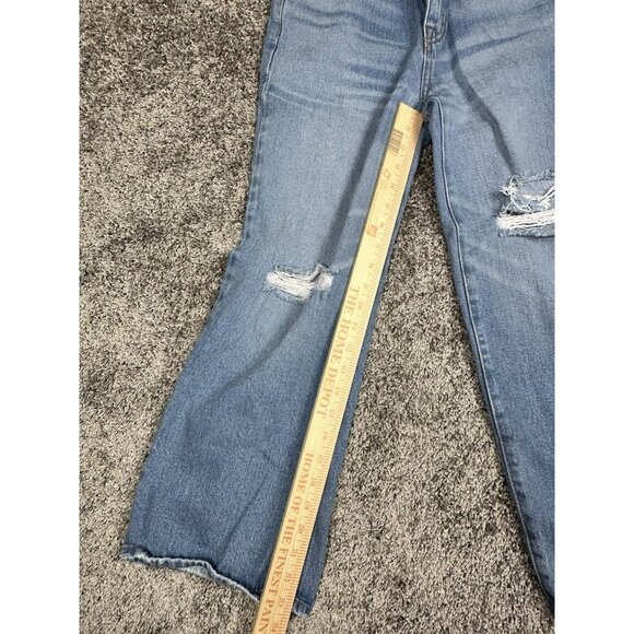 BCBGeneration Womens Jeans 24 Wide Leg Crop Distressed 100% Cotton‎ - Picture 10 of 15